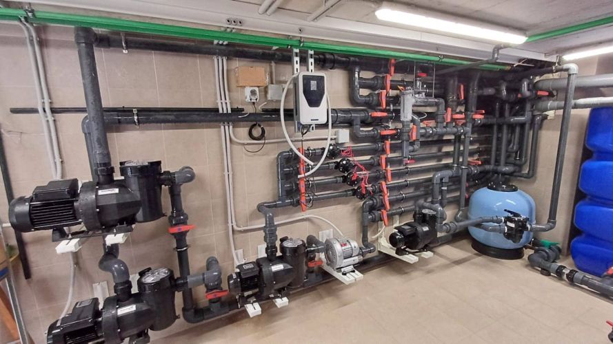 Instalaciones fontanería, sala de máquinas